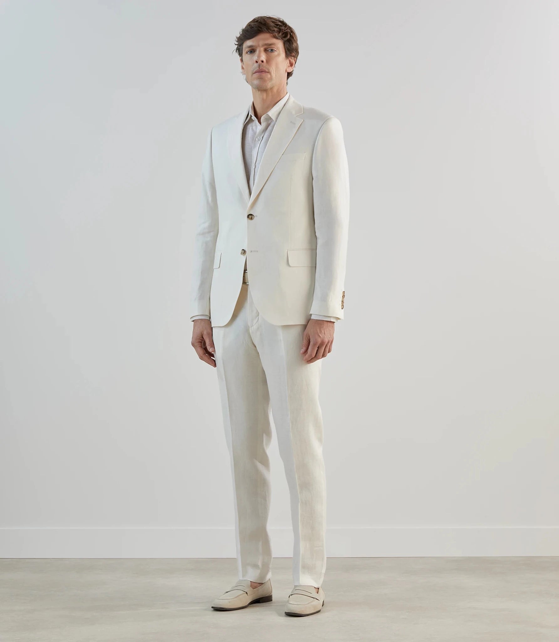 Pantalon ville 100% lin écru - IZAC