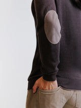 Brown high-neck sweater