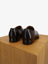 Richelieu en cuir marron foncé