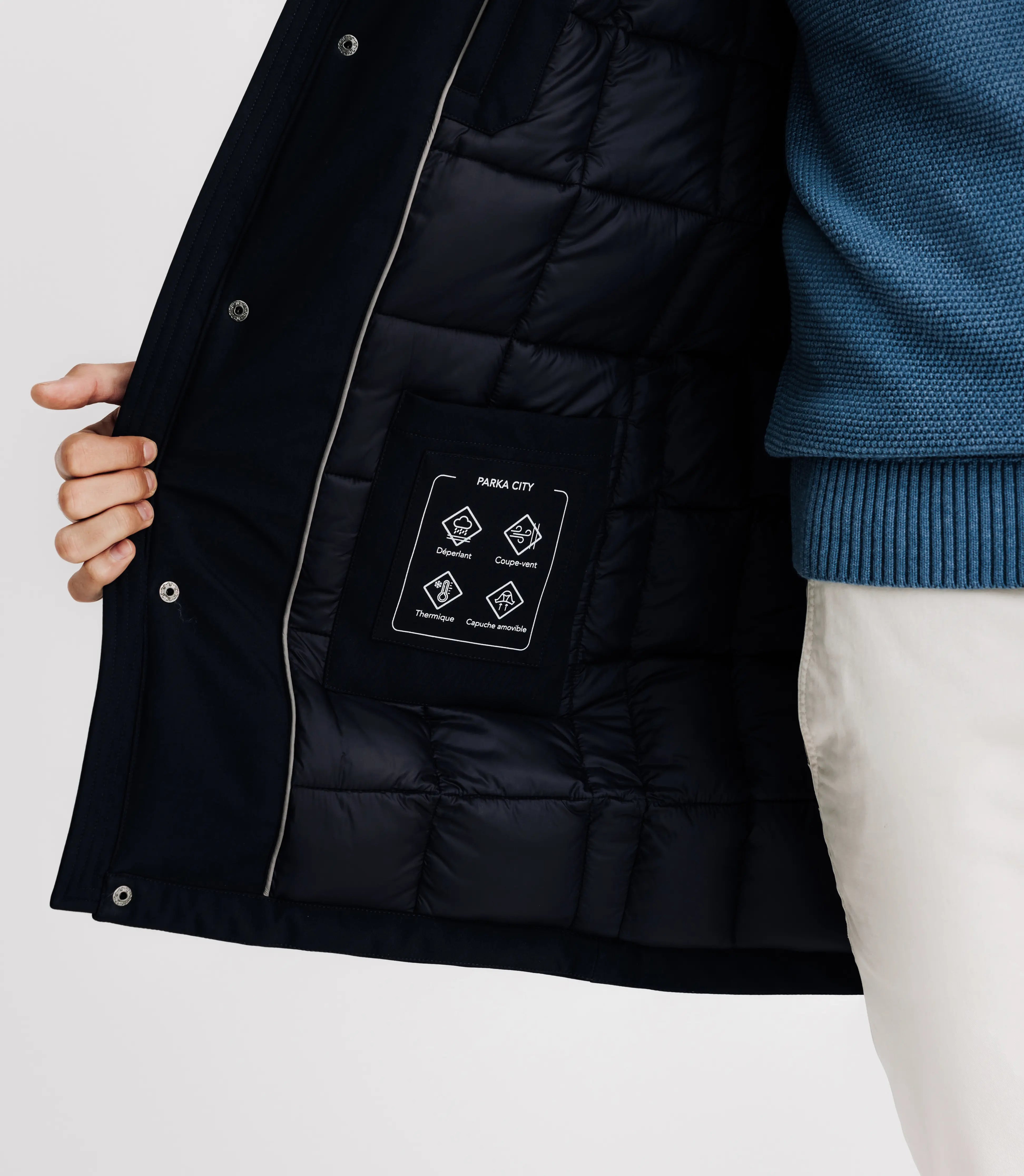 Parka avec patch marine - IZAC