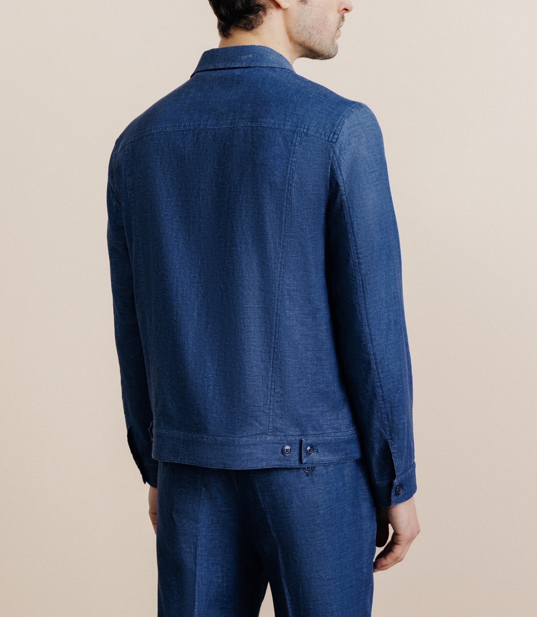 100% Lin Indigo jacket