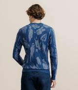 Pull col rond indigo - IZAC