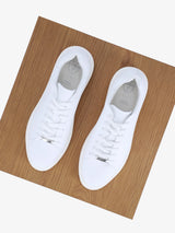 Basket en cuir blanche