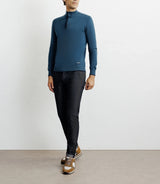 Pull col montant demi zippé canard