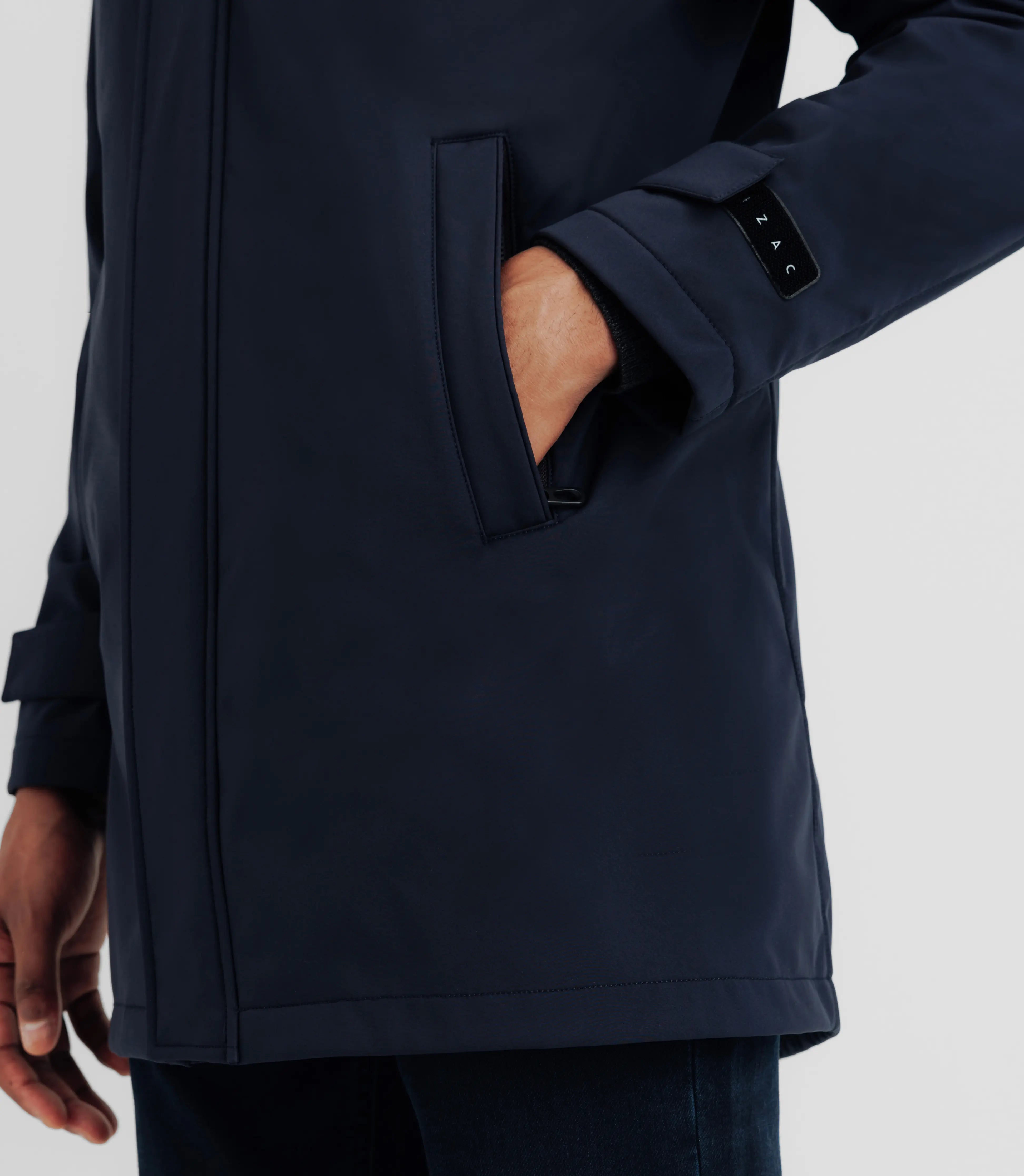 Parka col montant marine - IZAC