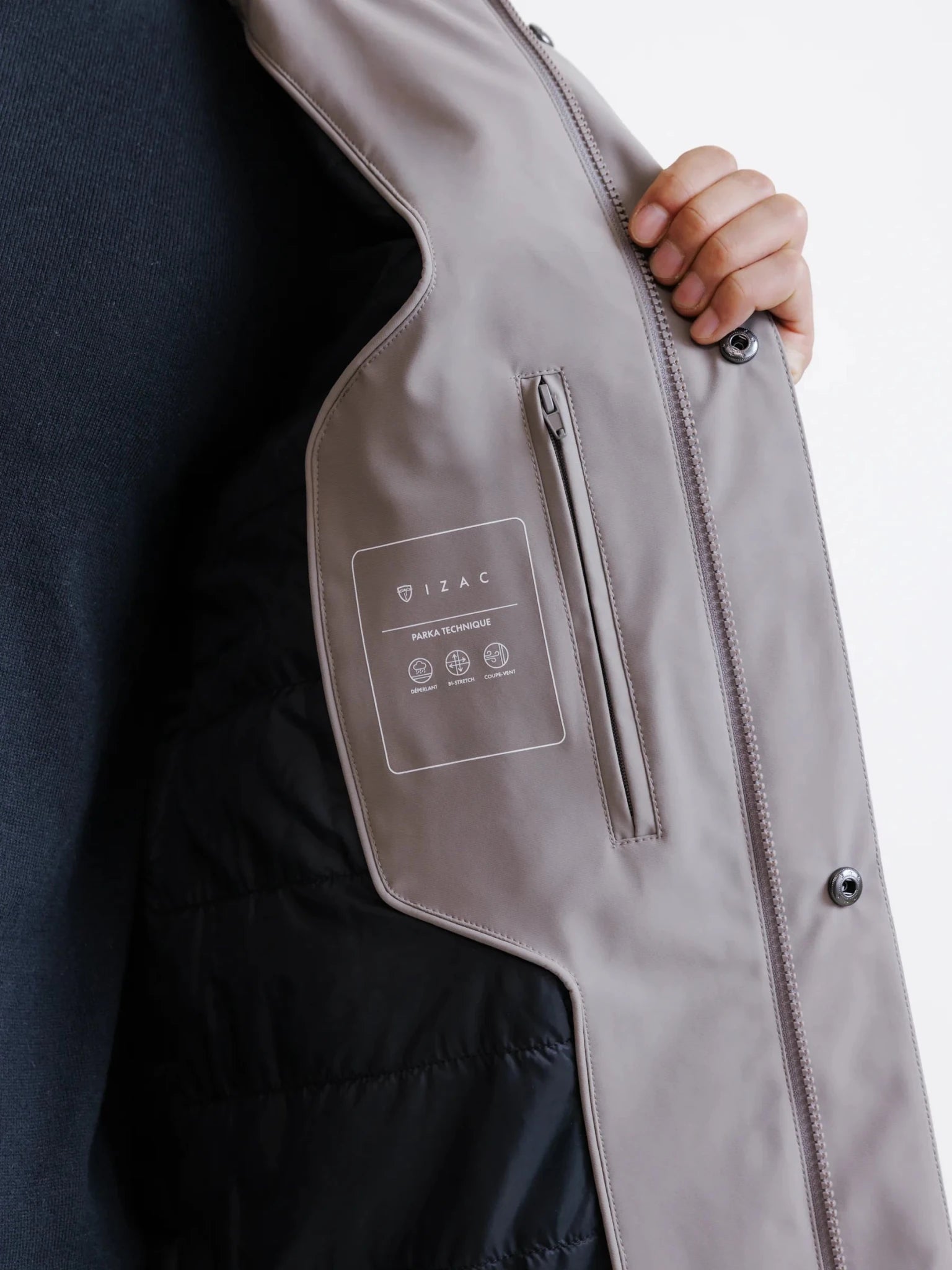 Parka légère taupe - IZAC