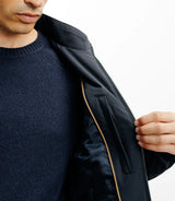Blouson col chemise marine