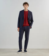 Pantalon ville en tissu technique marine