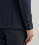 Veste ville tissu armuré marine - IZAC