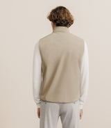 Blouson sans manche beige