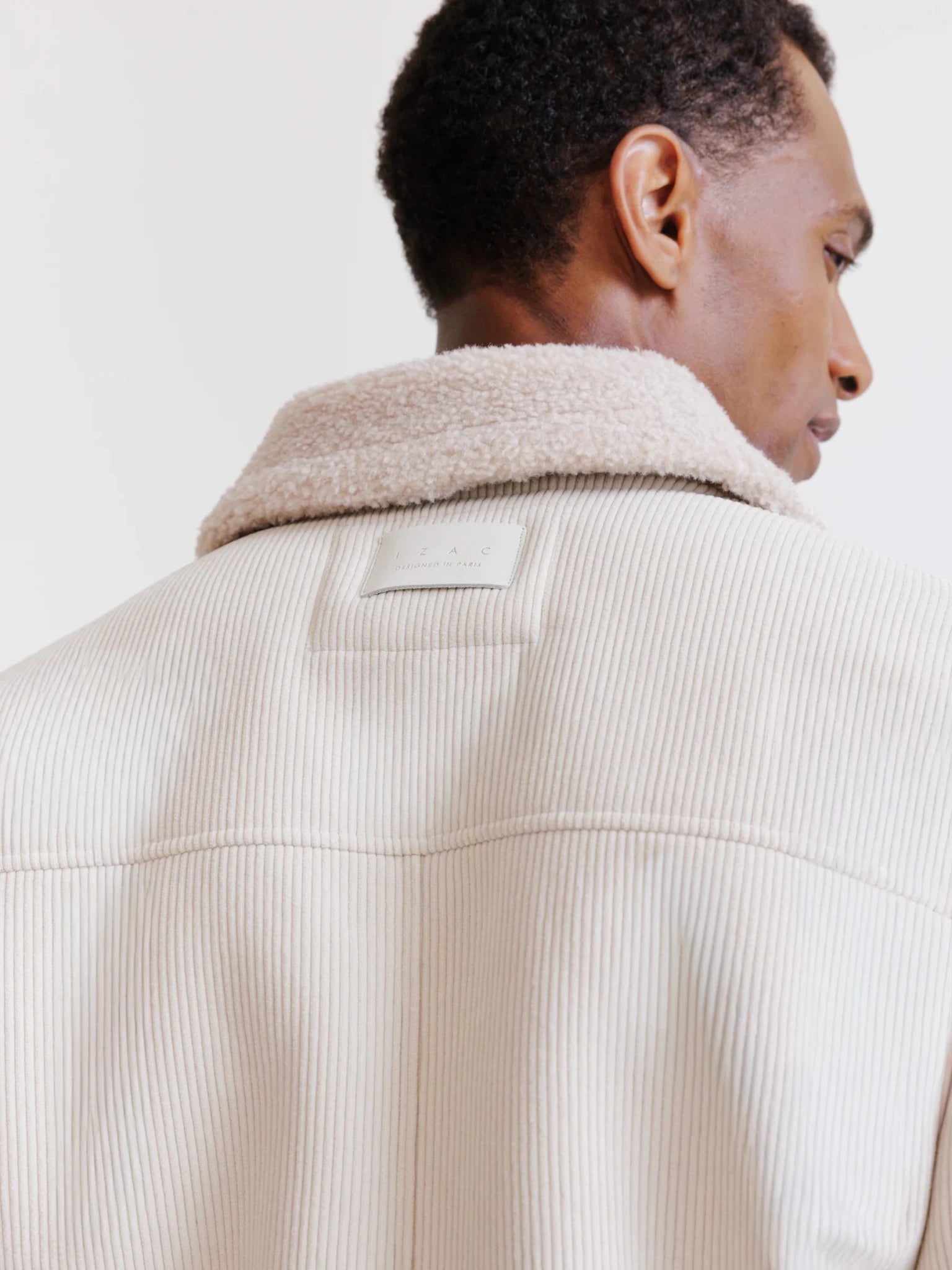 Blouson col chemise écru - IZAC
