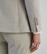 Costume 2 boutons à carreaux beige - IZAC