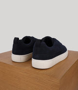 Basket en suède marine