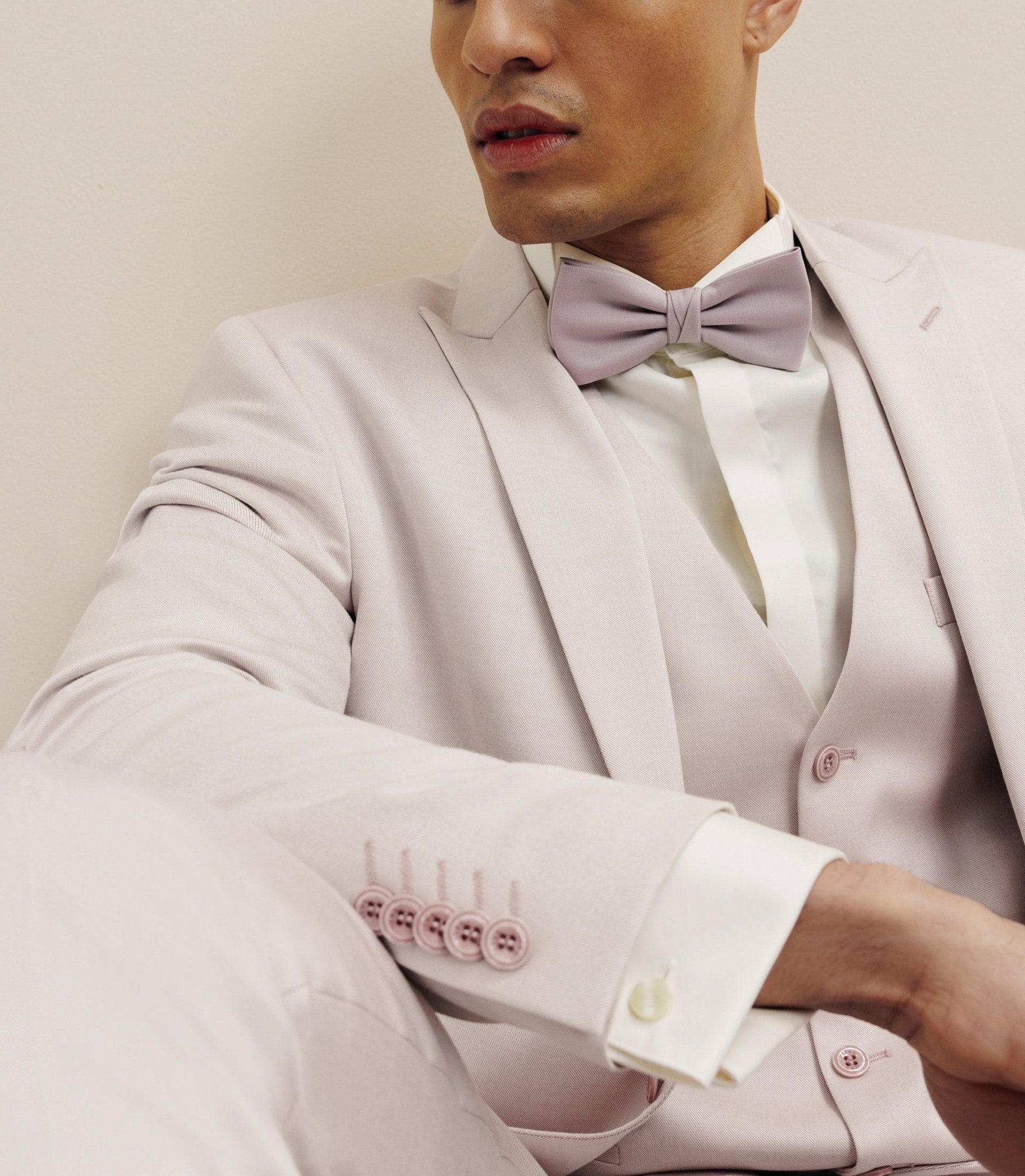 Costume 3 pièces ajusté rose - IZAC