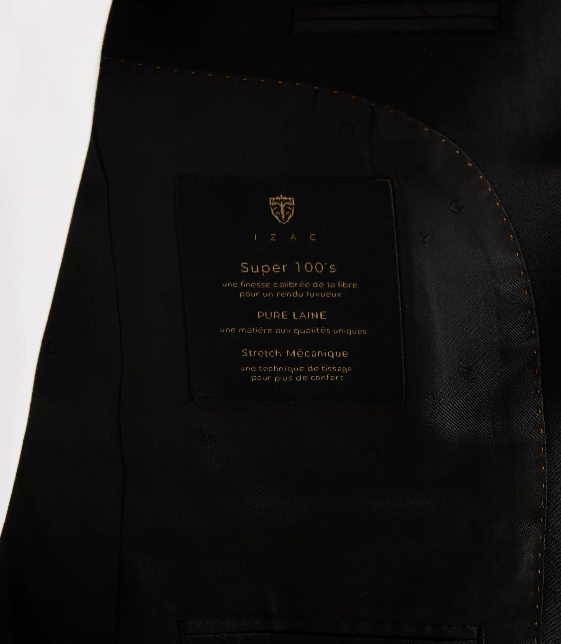 Costume croisé noir - IZAC