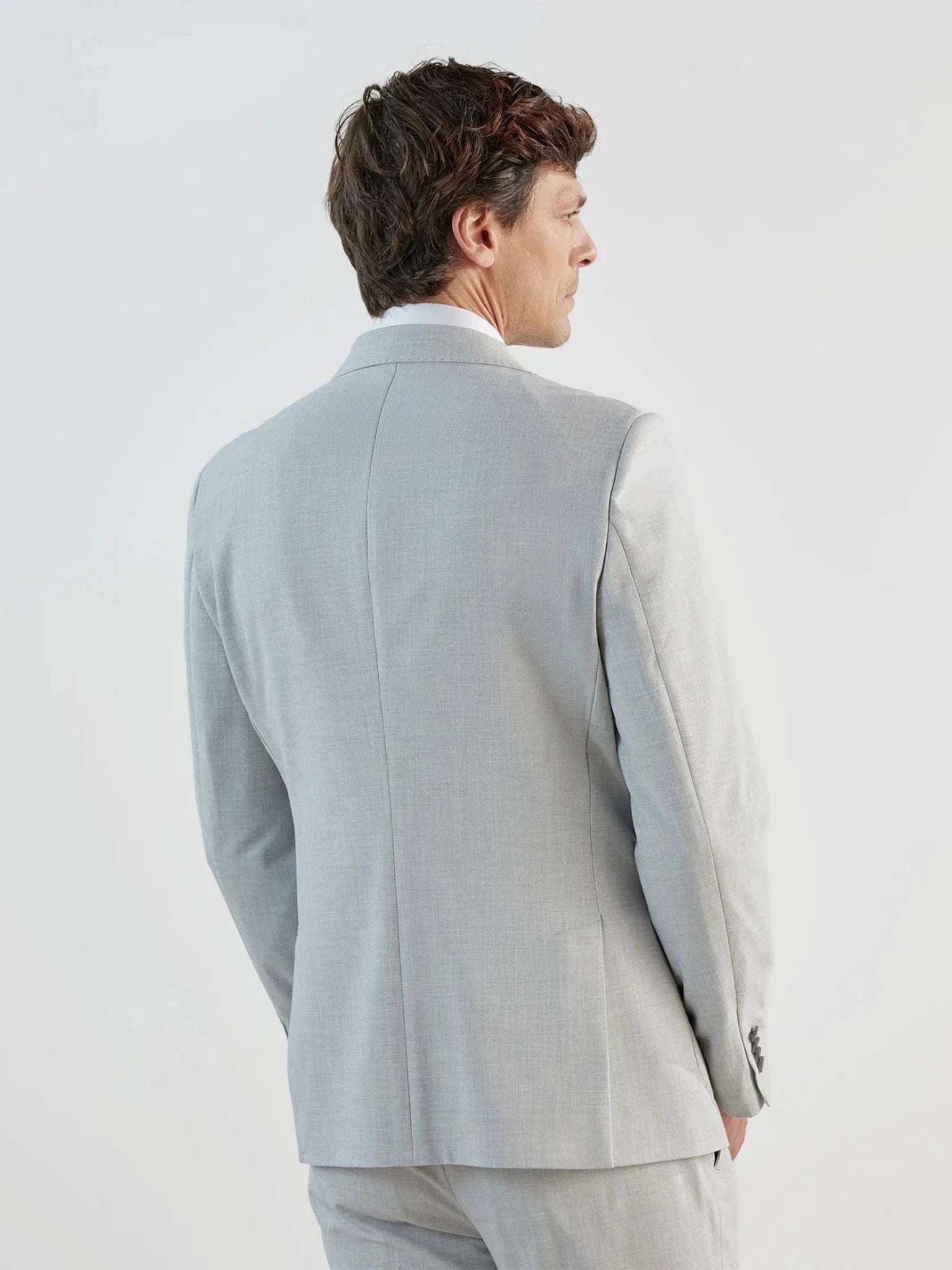 Costume croisé gris clair - IZAC