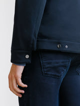 Blouson col chemise marine