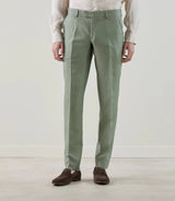 Costume 2 boutons 100% lin vert - IZAC