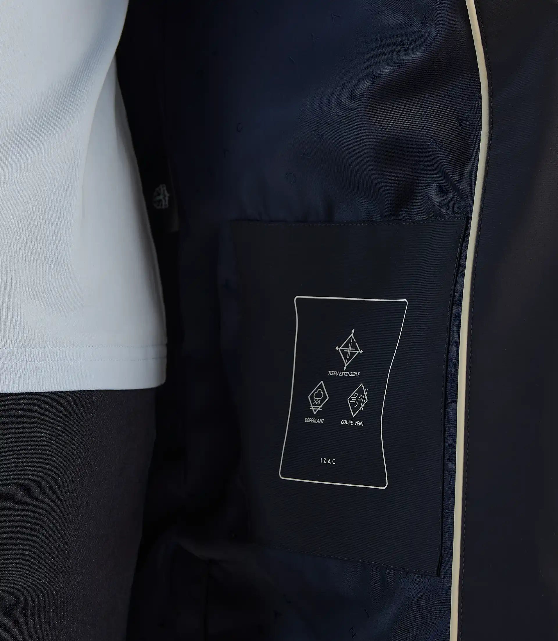 Parka légère à capuche marine - IZAC