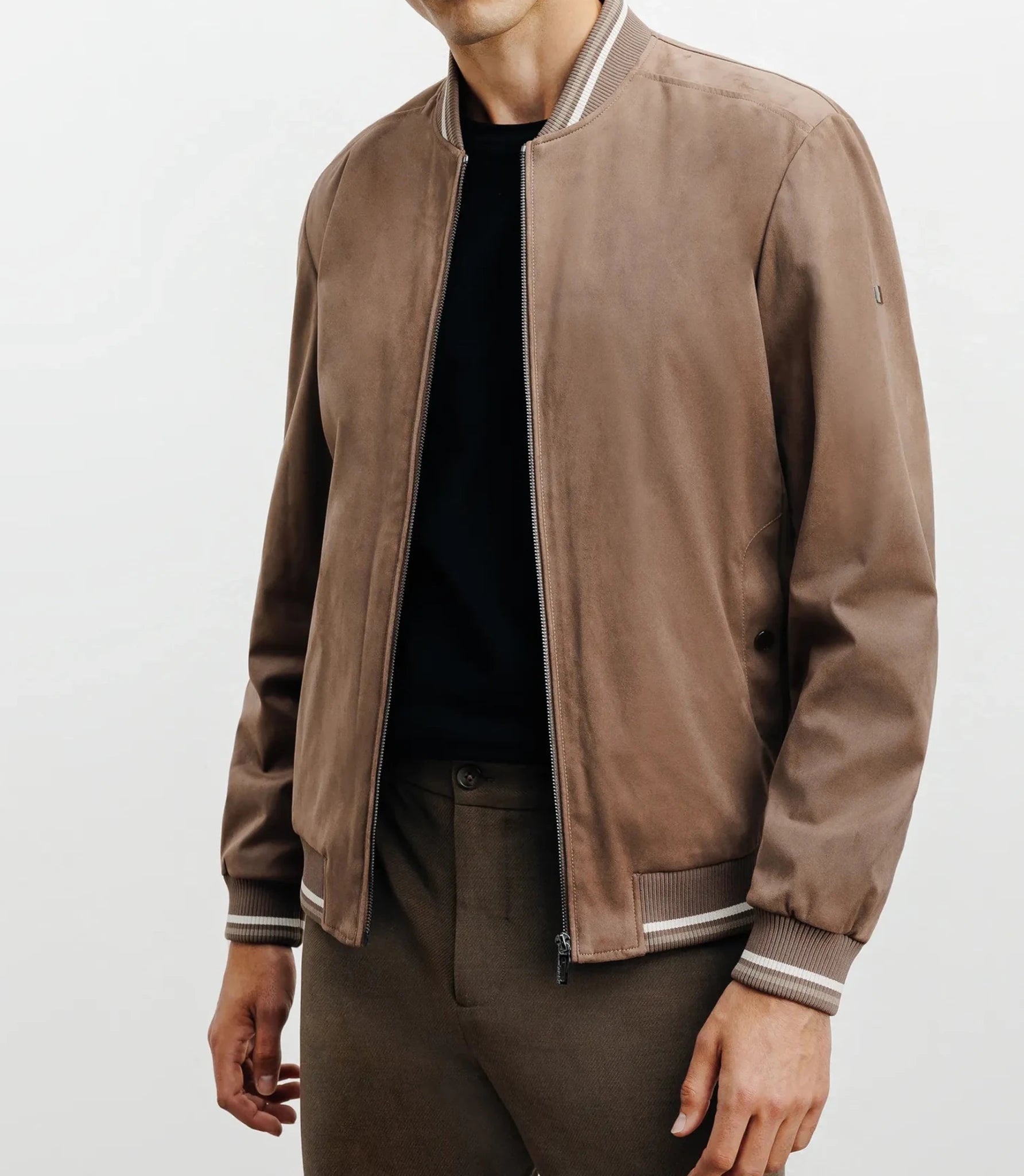 Blouson col teddy taupe - IZAC