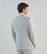 Costume croisé gris clair