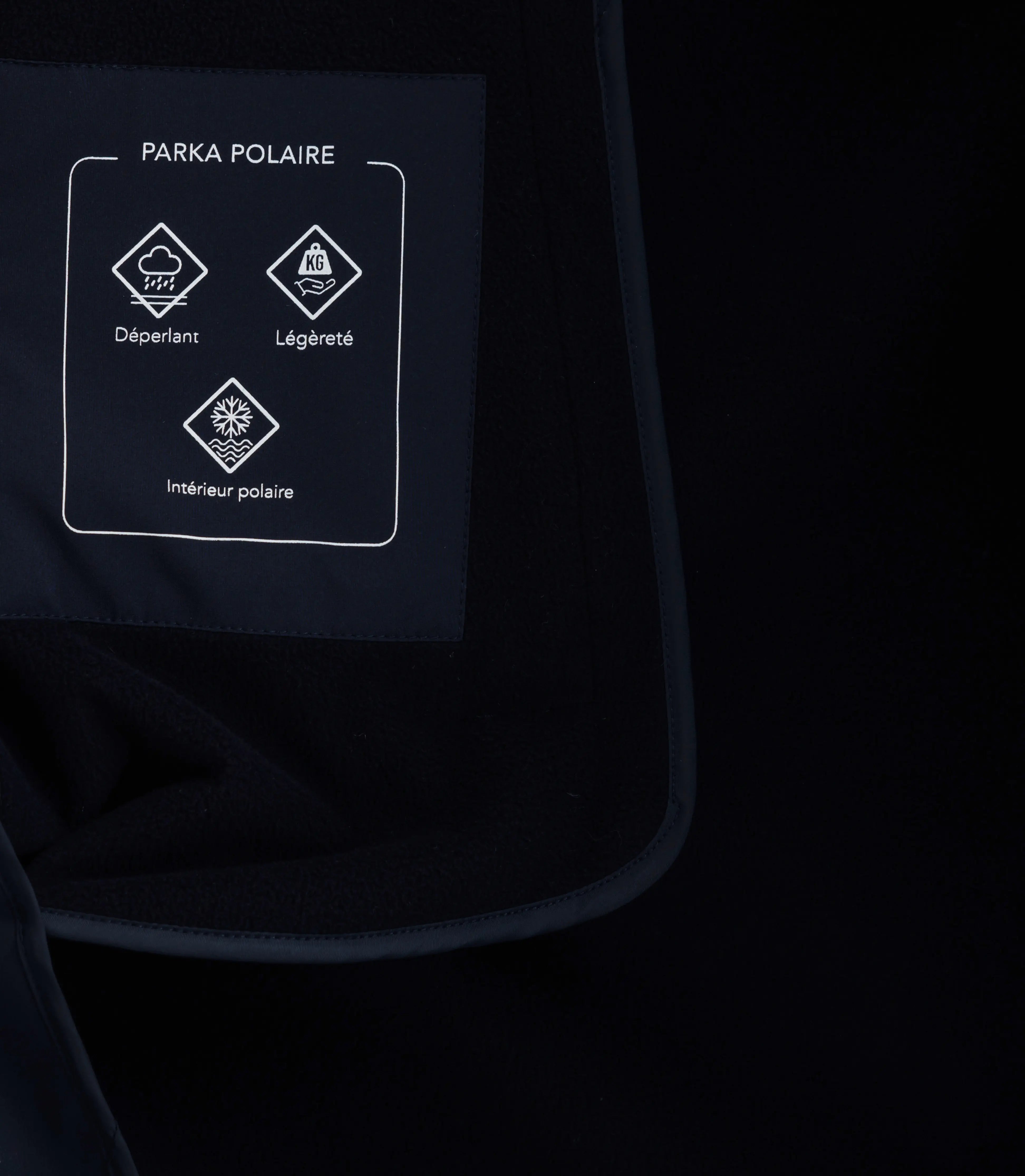 Parka col montant marine - IZAC