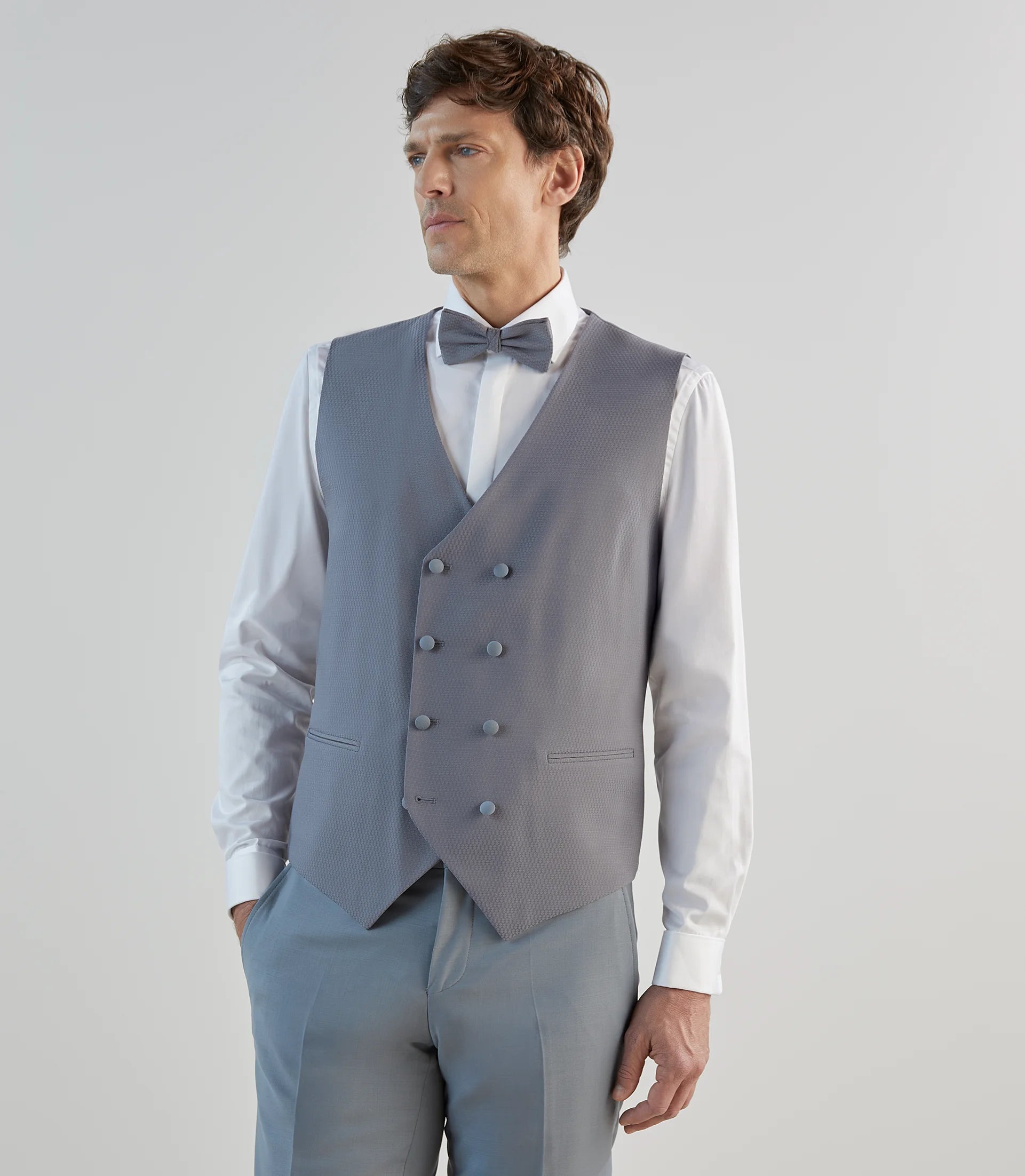 Costume 3 pièces de cérémonie bleu g c - IZAC