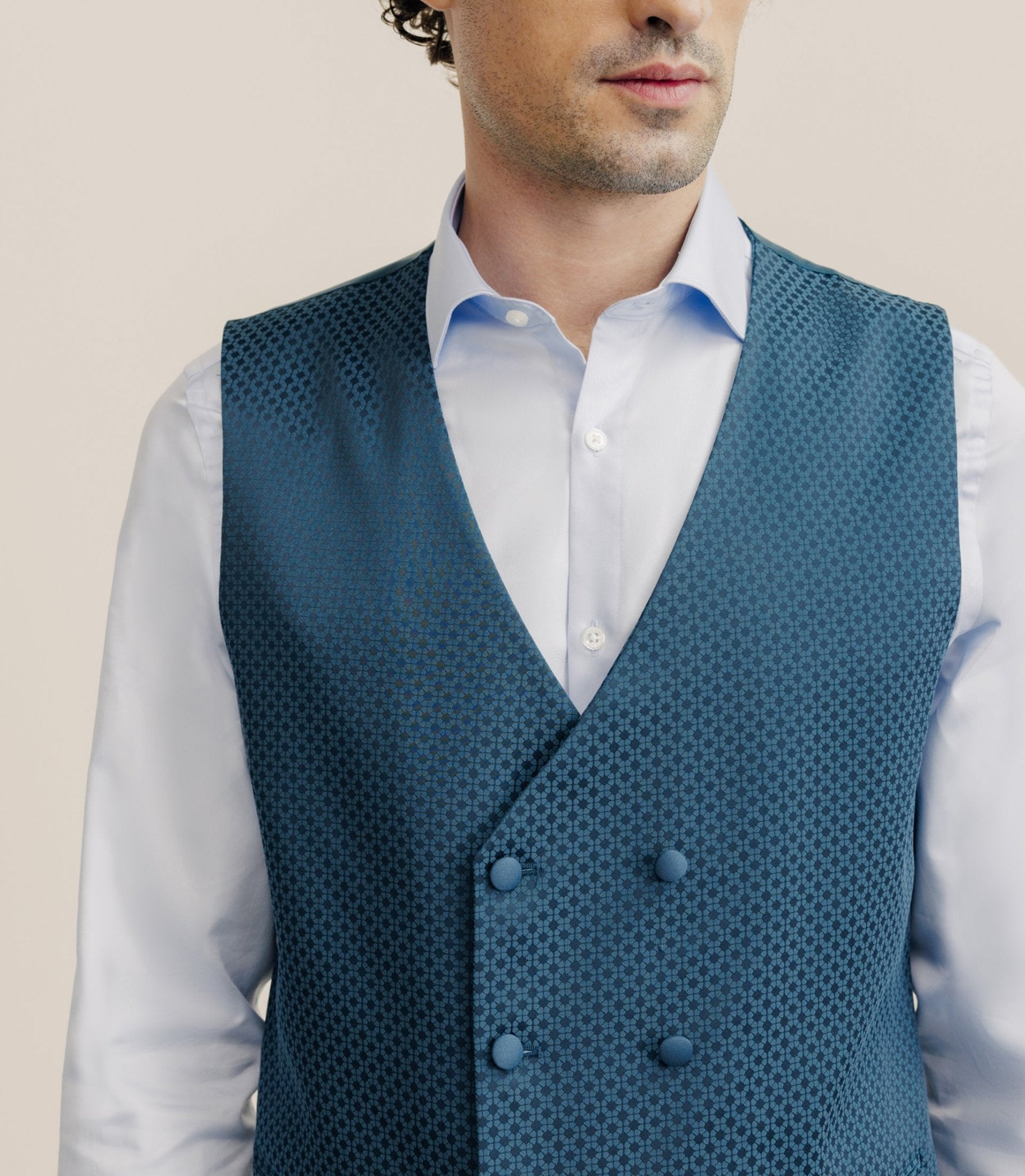 Costume 3 pièces bleu - vert - IZAC