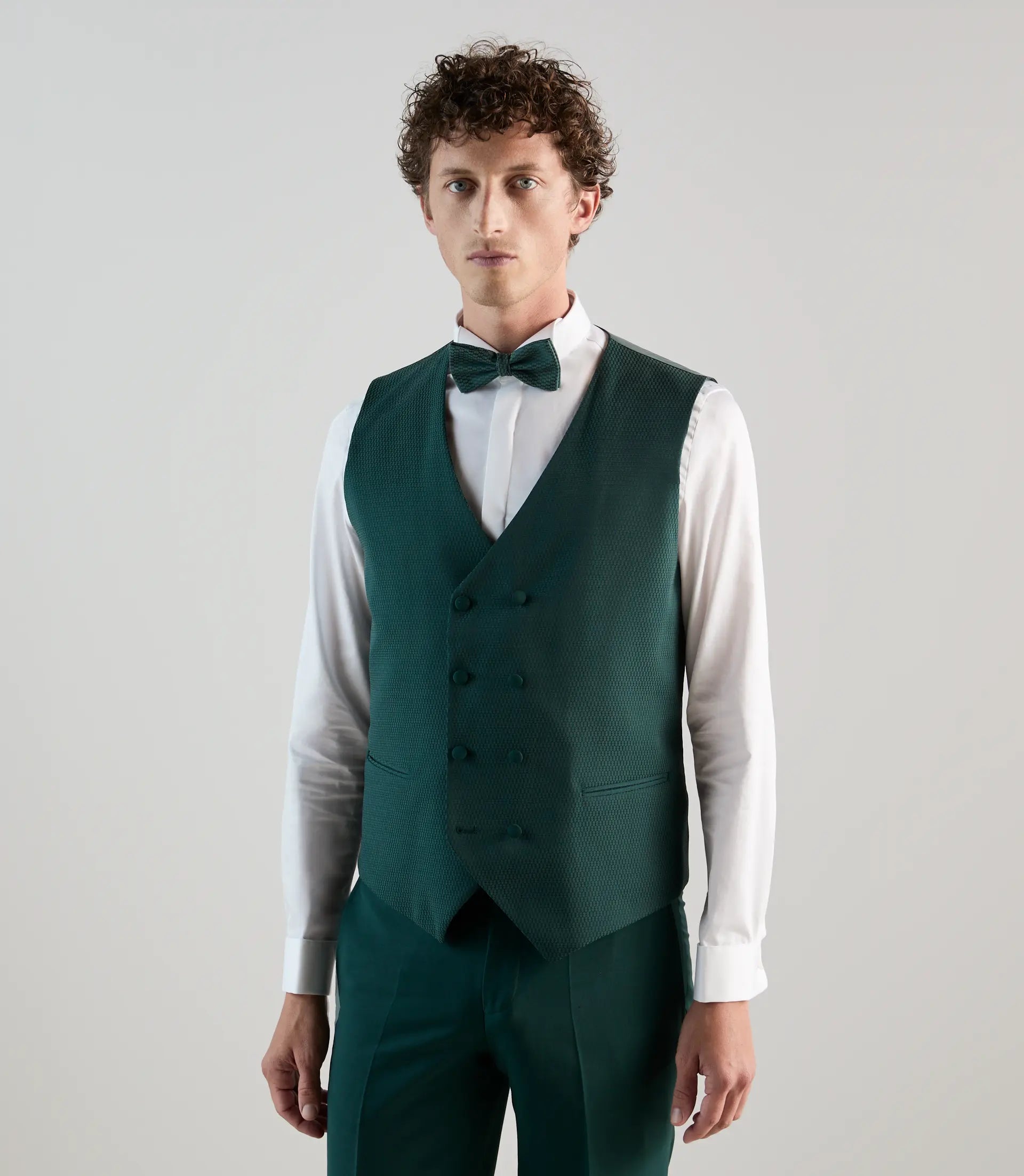 Costume 3 pièces de cérémonie vert f - IZAC