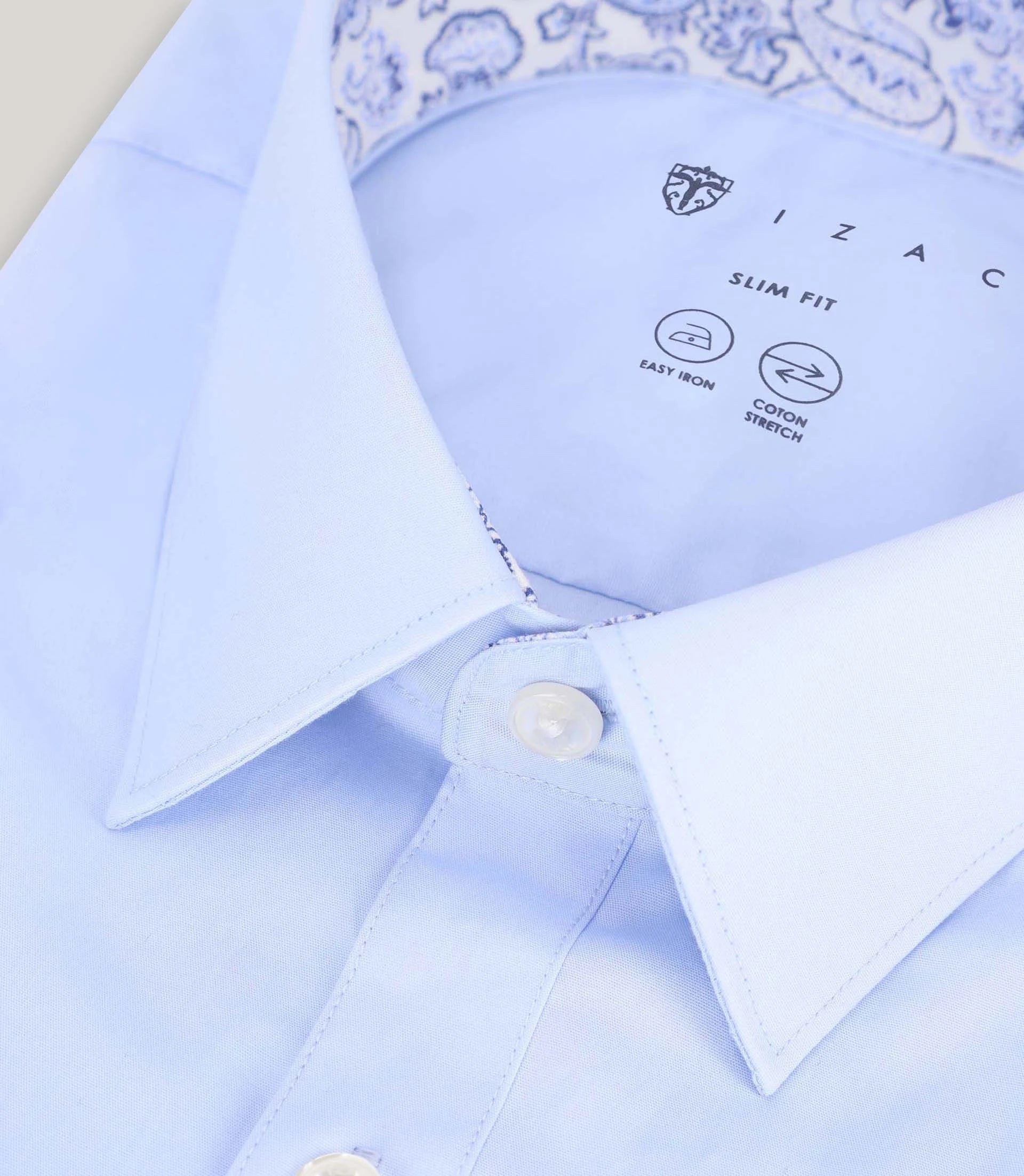 Chemise ville avec coudières ciel - IZAC