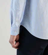 Chemise casual avec col boutonné ciel - IZAC