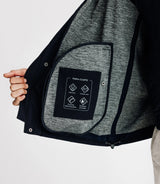 Parka courte avec col montant marine - IZAC