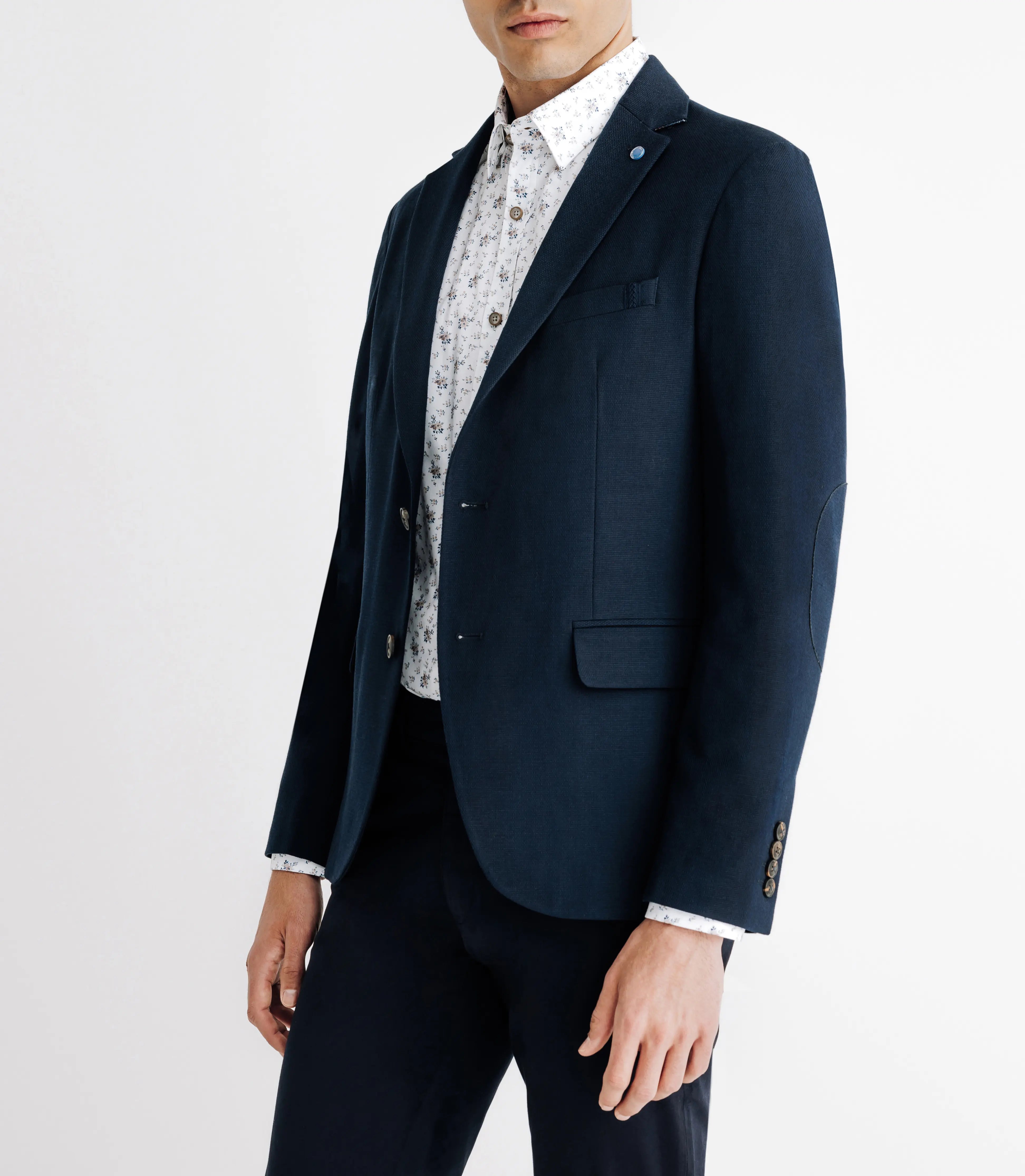 Veste casual 2 boutons marine - IZAC