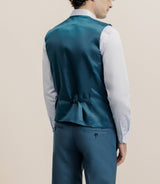 Blue-green 3-piece suit