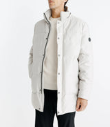 Parka longue matelassée à capuche écrue - IZAC