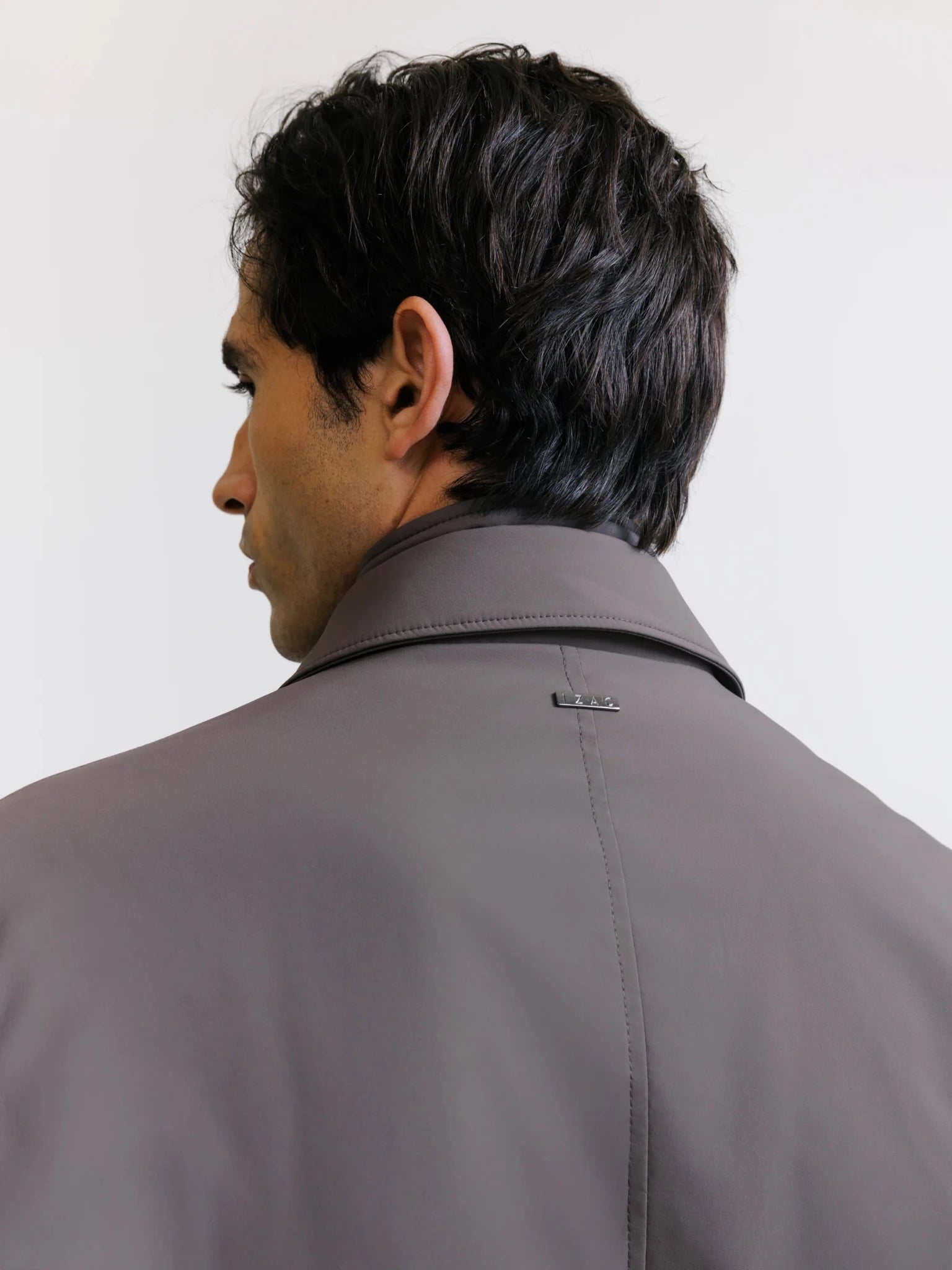 Manteau imperméable taupe - IZAC