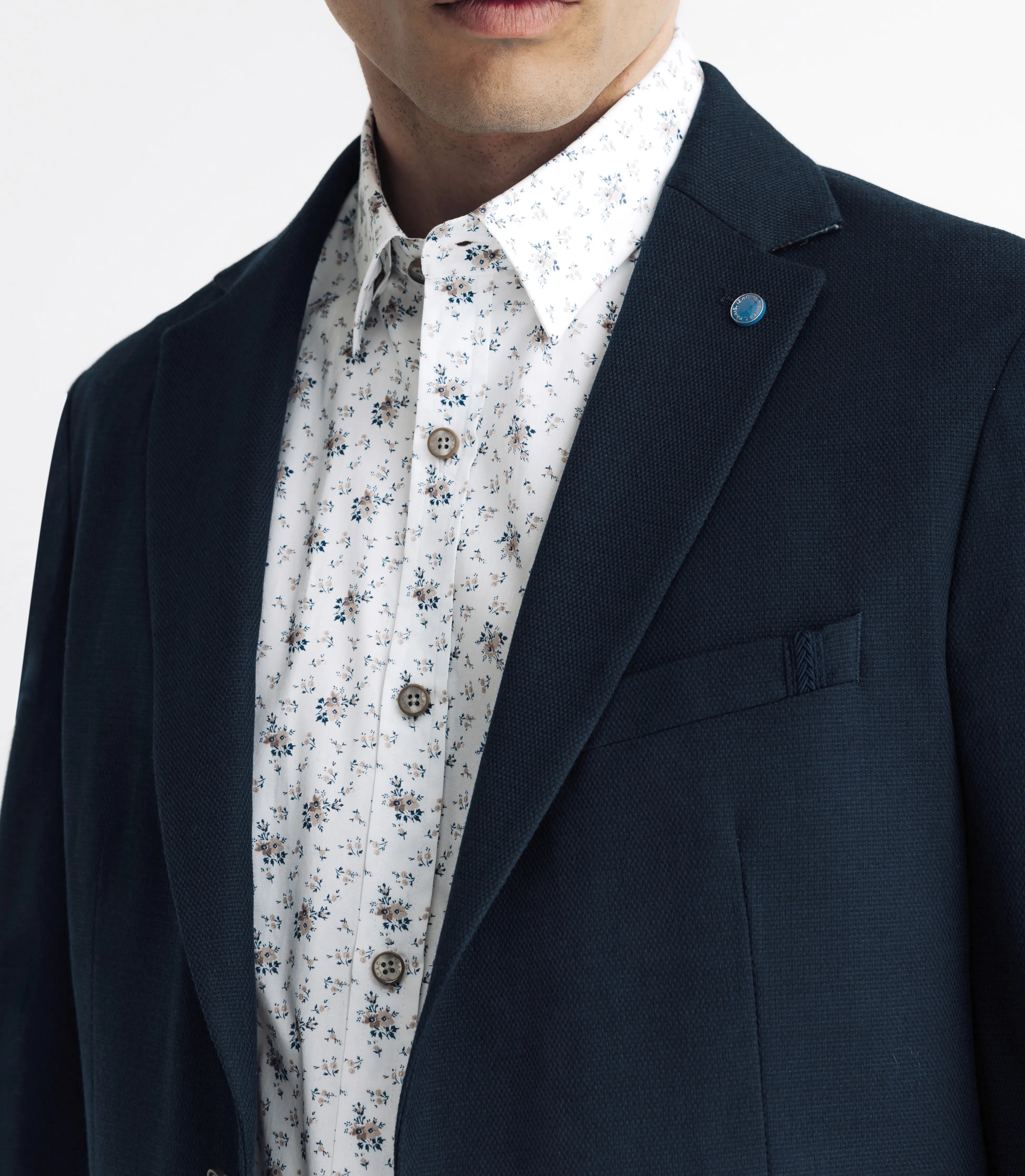 Veste casual 2 boutons marine - IZAC