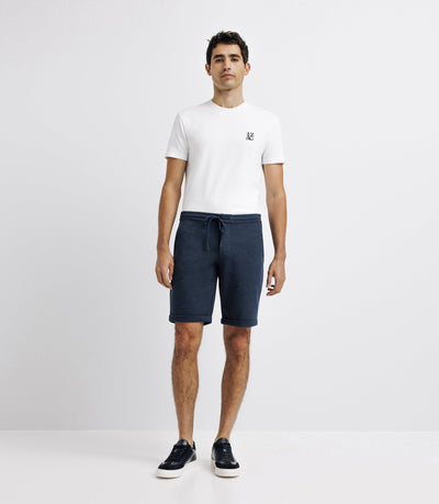 Bermuda coton stretch marine - IZAC