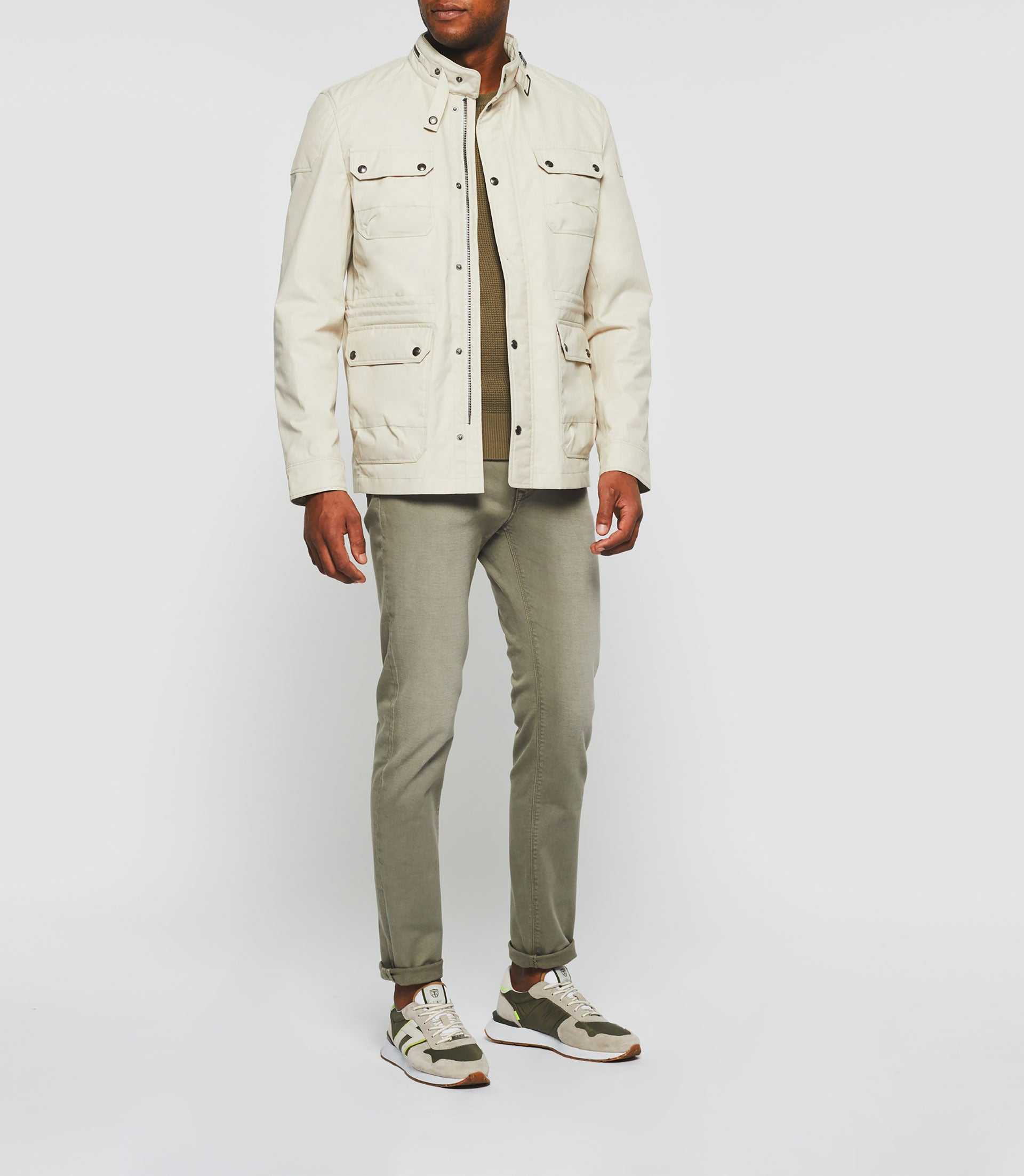 Raf" four pocket putty parka