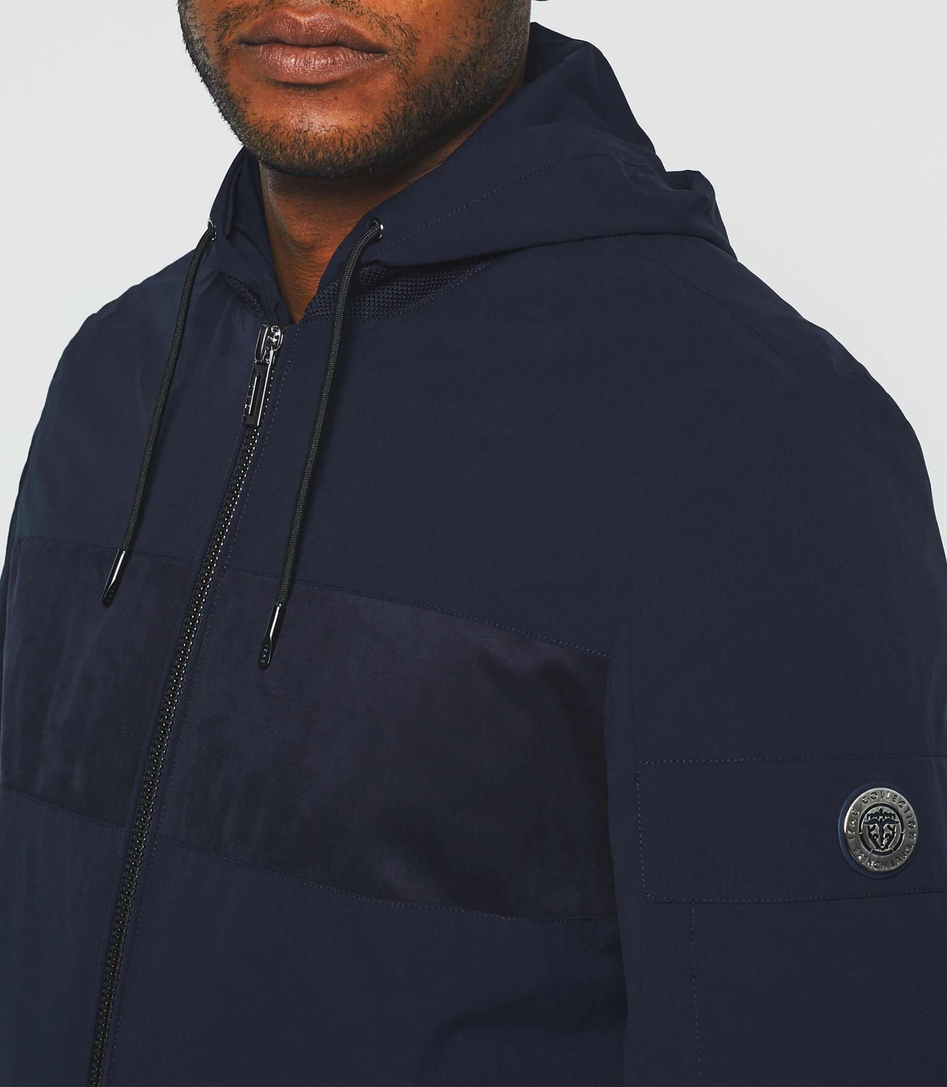 Blouson à capuche marine "Rollin" - IZAC