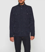 Rudi" navy parka with pockets