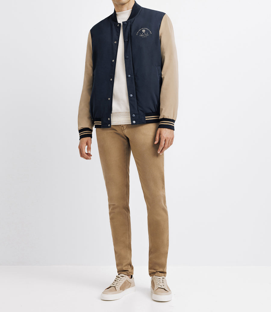 Blouson teddy sport marine