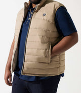 Beige sleeveless down jacket RENANBT