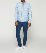 Sleeveless quilted down jacket light blue ROBIN