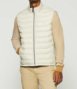 Sleeveless quilted jacket ecru ROBIN