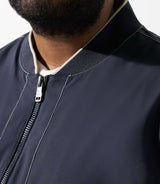 Navy teddy jacket RONBT