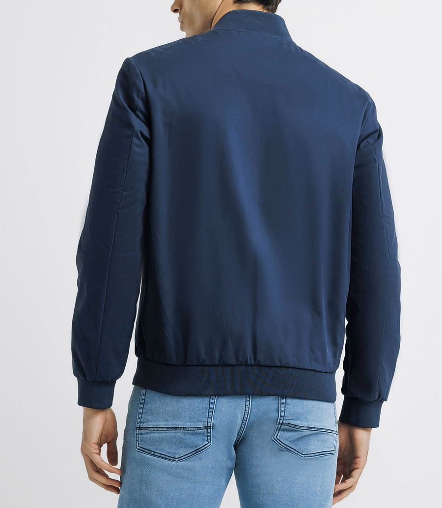 Blouson col teddy marine