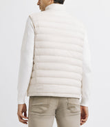 Ecru sleeveless light jacket