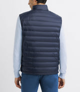 Navy sleeveless light jacket