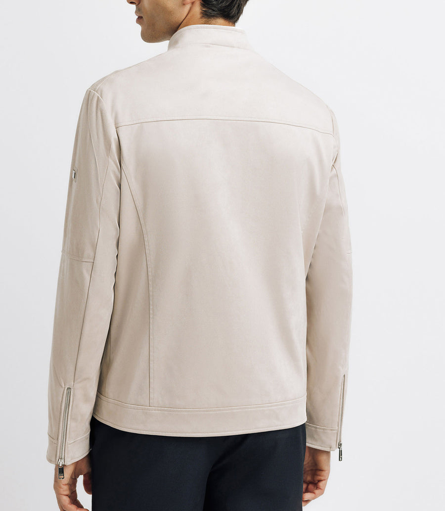 Blouson col montant écru